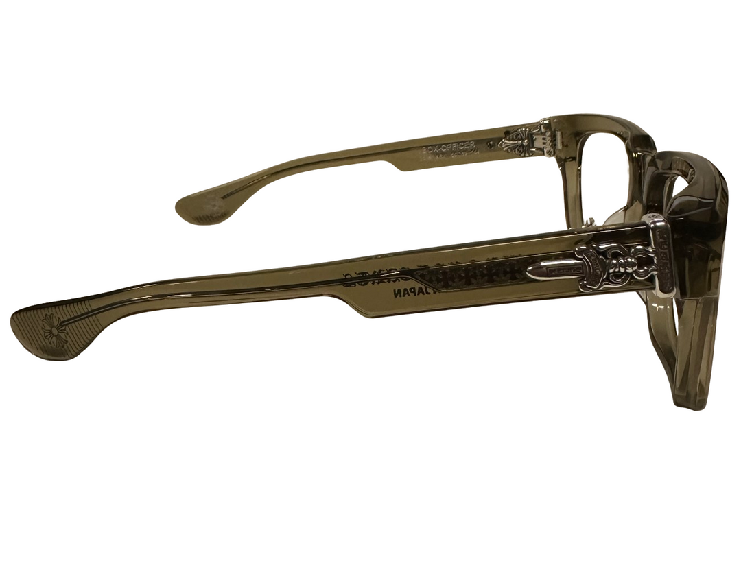 Chrome Hearts 'Box Officer' Green Tint Glasses