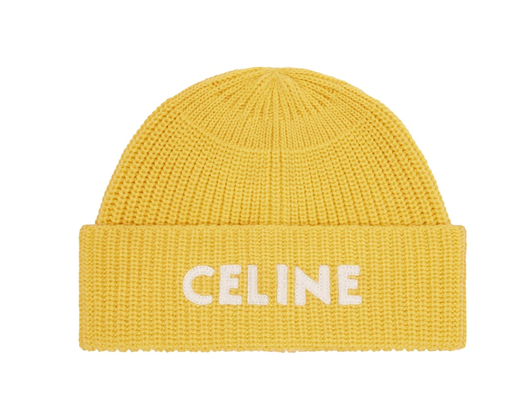 Celine 'Yellow' Knit Beanie