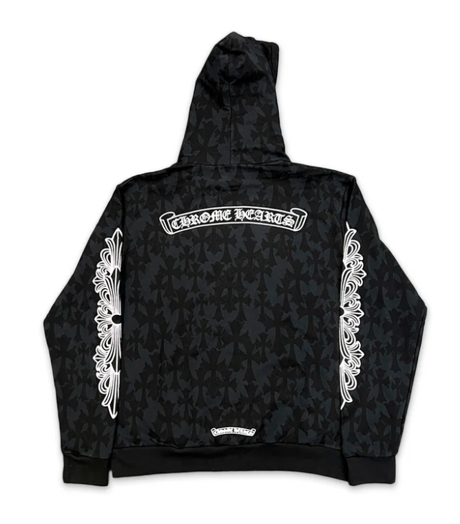 Chrome Hearts All Over 'Cemetery Print' Hoodie