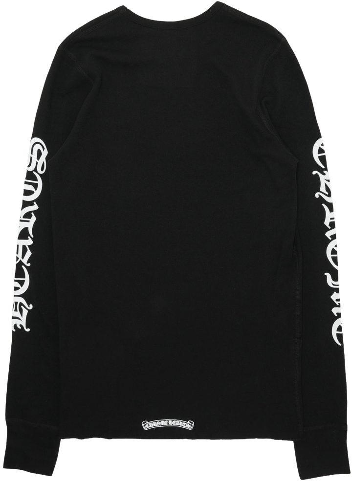 Chrome Hearts Scroll Logo Thermal Shirt Black