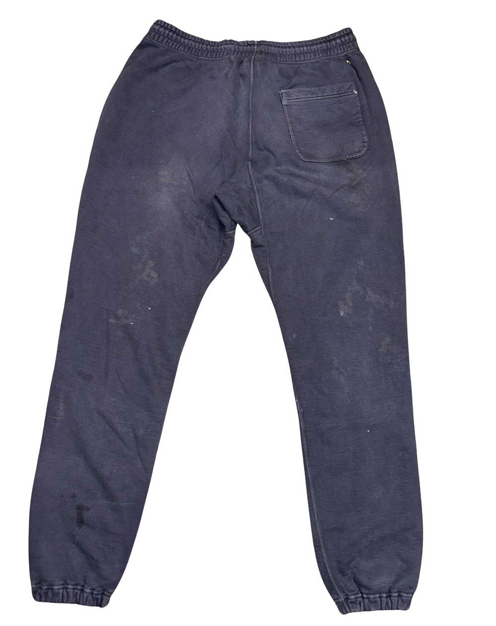 Saint Michael 'Winged' Navy Distressed Sweatpants