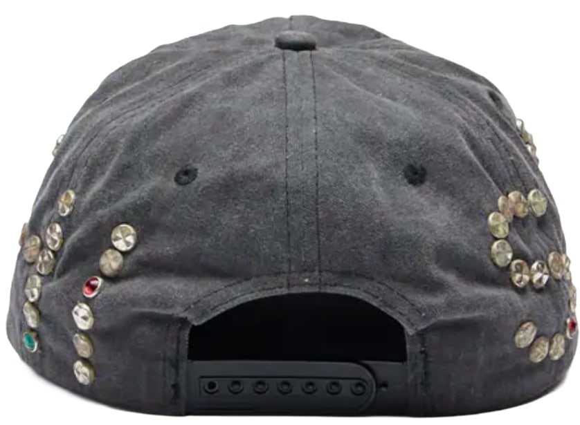 Satoshi Nakamoto 'Washed Grey' Studded Hat