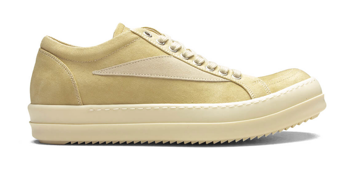 Rick Owens DRKSHDW Vintage Canvas Lows 'Parchment'