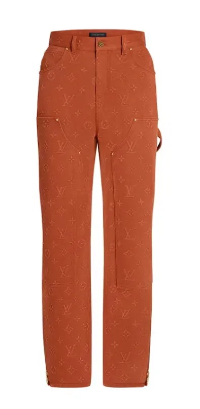 Louis Vuitton 'Orange Monogram' Carpenter Pants – Showroom LA Louis Vuitton 'Orange Monogram' Carpenter Pants – Showroom LA