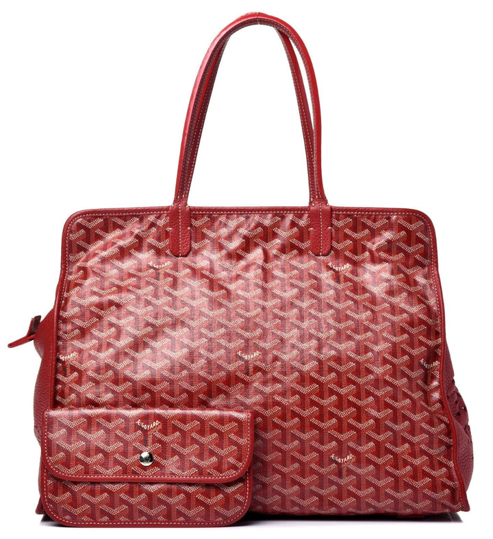 Goyard 'Red' Sac Hardy Pet Carrier