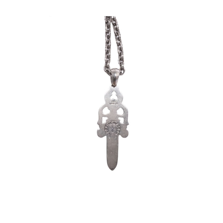 Chrome Hearts 'Big Dagger Star of David' Paper Chain Necklace