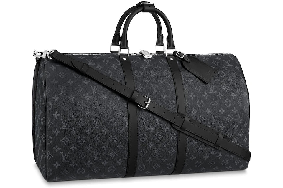 Louis Vuitton 'Monogram' Black Duffle Bag