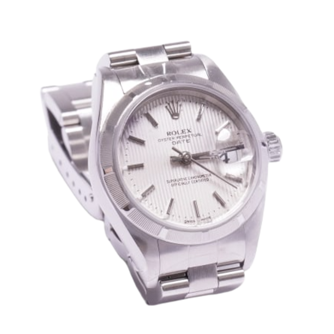 Rolex Datejust 'Silver Dial' 26 Fluted Bezel Steel Oyster Bracelet Ladies Watch 79190