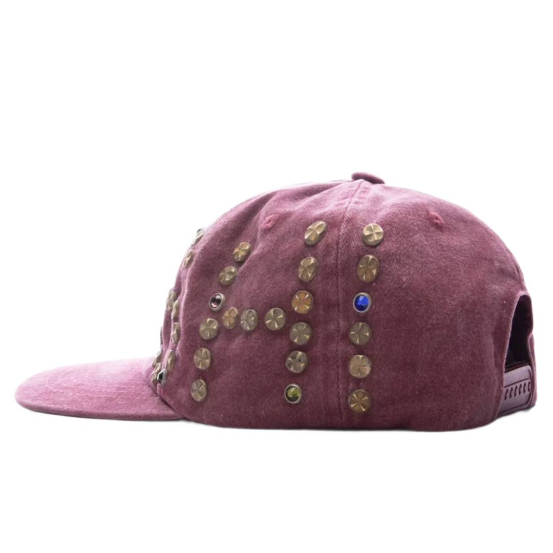 Satoshi Nakamoto Studded Hat “Washed Red”