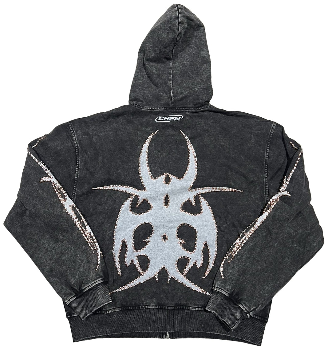 Chew Forever 'Rose Gold Studded' Zip-Up