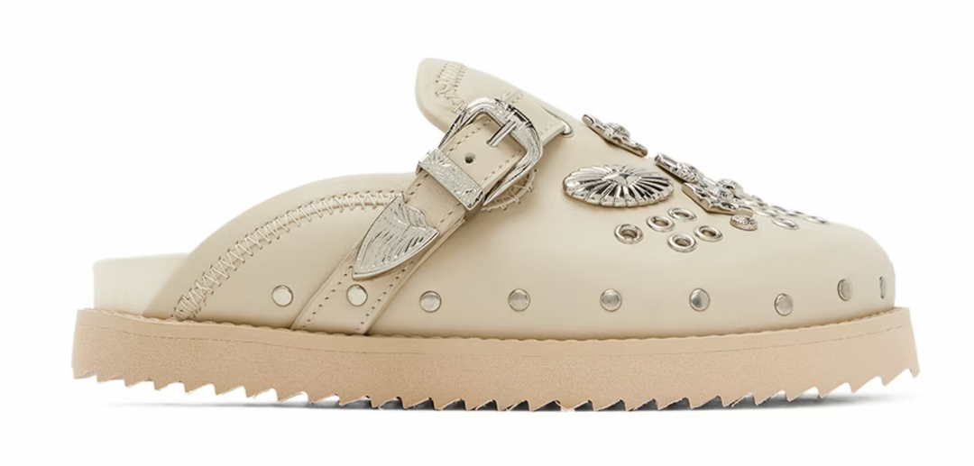 Toga Virilis 'Cream' Studded Loafer