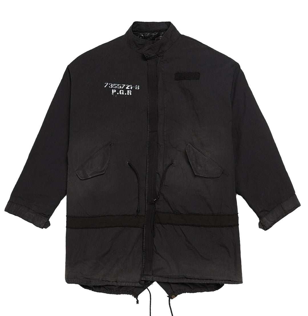 Project G/R 'Black' Cross Fishtail Parka