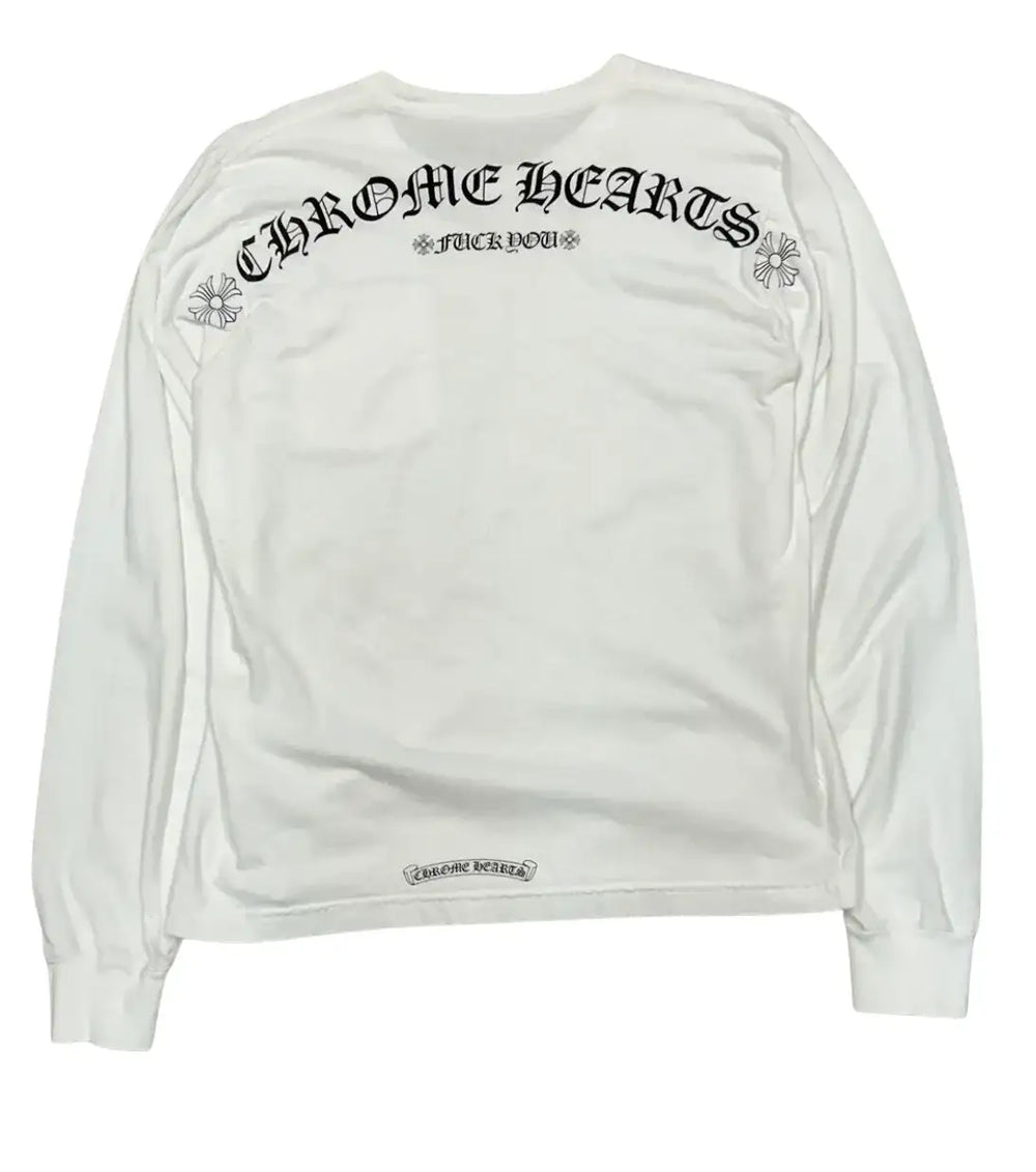 Chrome Hearts 'F*ck You' White Longlseeve