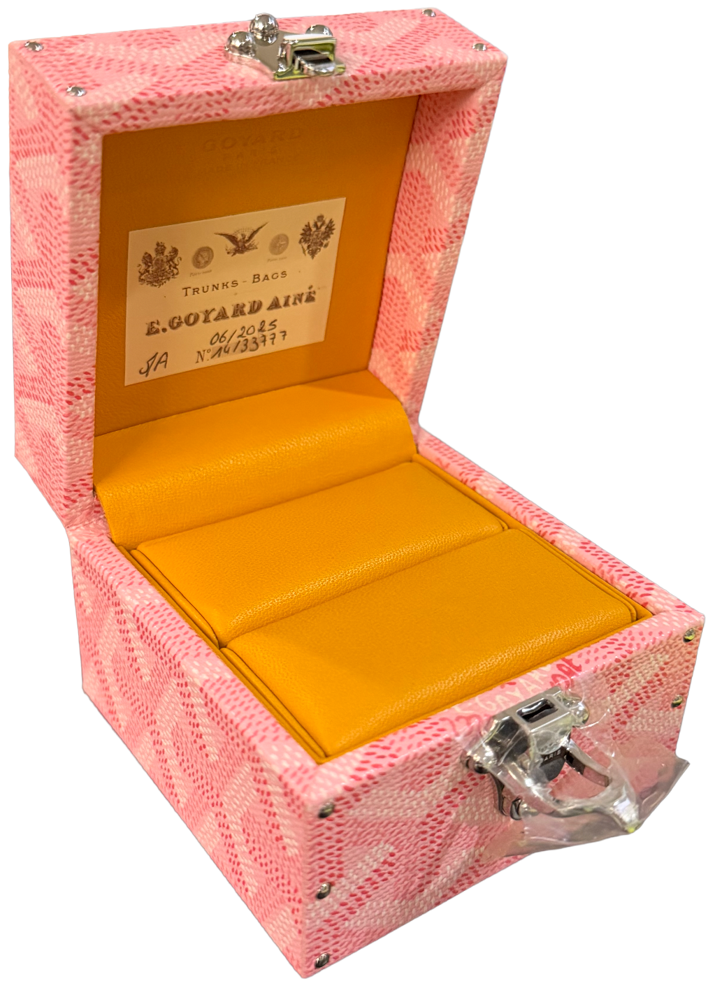 Goyard 'Pink Canvas' Regence Mini Trunk