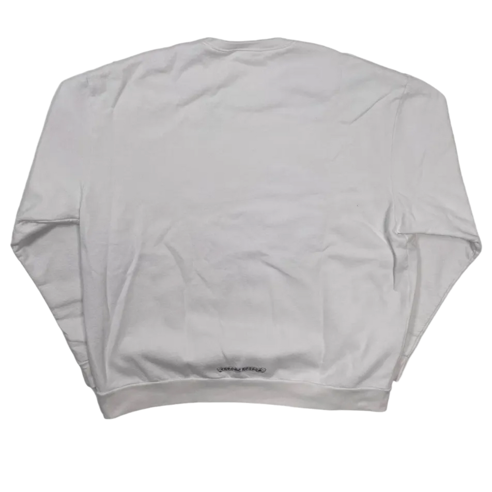 Chrome Hearts 'Collar Logo' White Crewneck