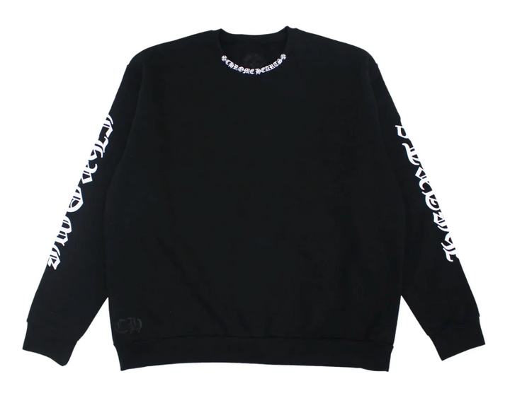 Chrome Hearts 'Collar Logo' Black Crewneck