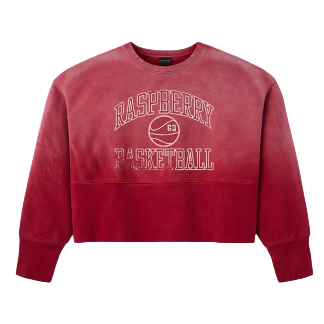 Gold+Vintage Gallery Raspberry Hills 'BBall' Crewneck