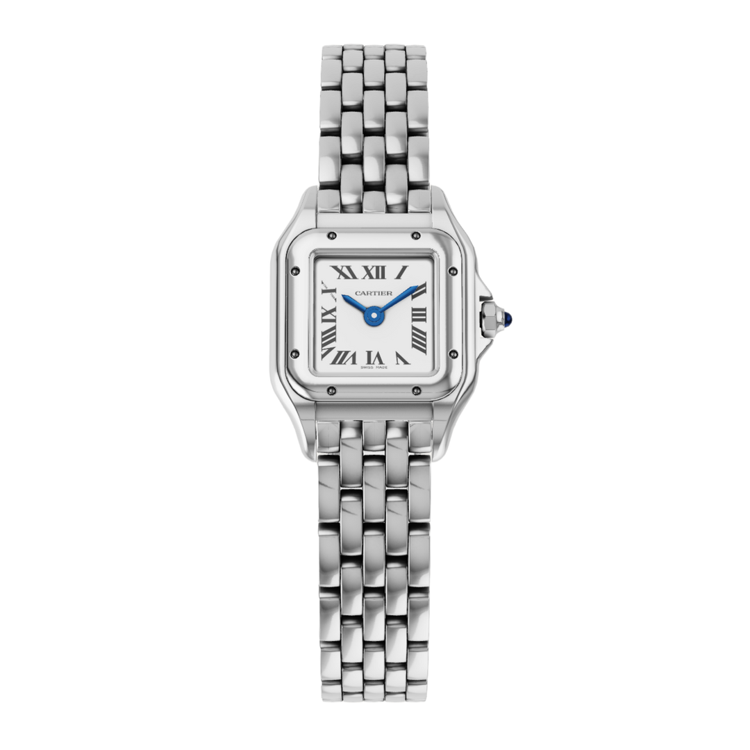 Cartier 'White Dial' Steel Panthère de Cartier 25 Mini Watch 2026 CRWSPN0012