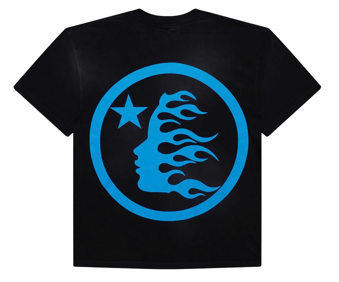 Hellstar 'Blue Gel' Classic Logo Black Tee