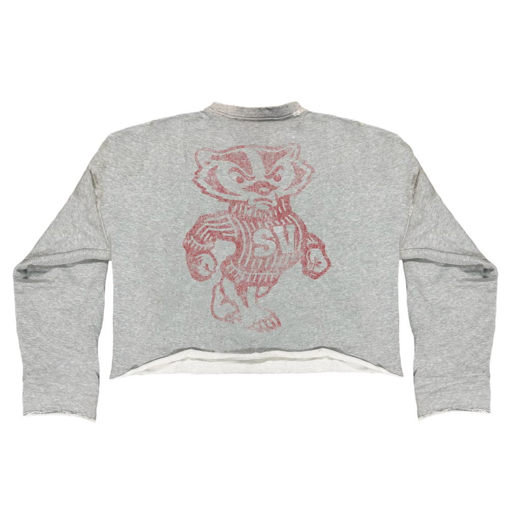 Saint Vanity 'Badgers' Distressed Crewneck