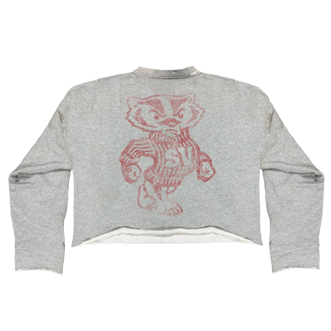 Saint Vanity 'Badgers' Distressed Crewneck