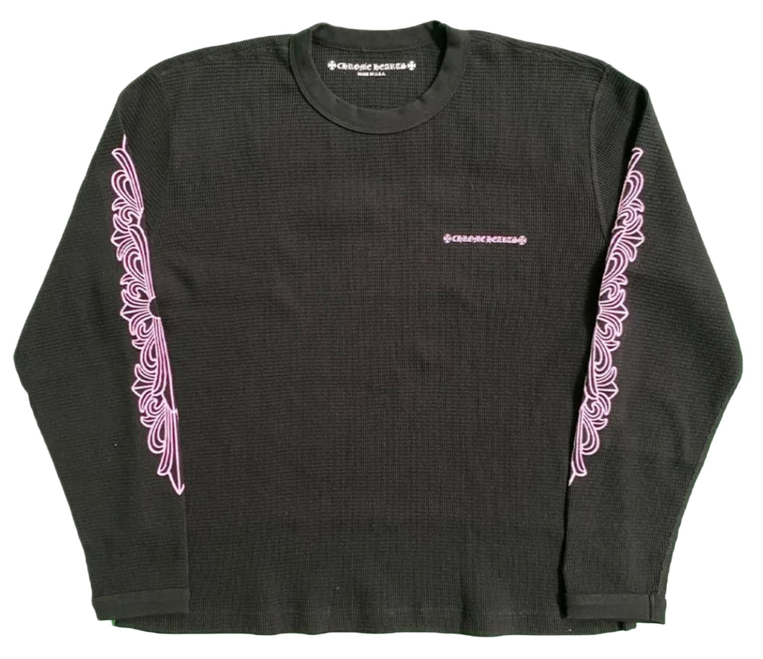 Chrome Hearts Matty Boy 'Black/Pink' Thermal Longsleeve