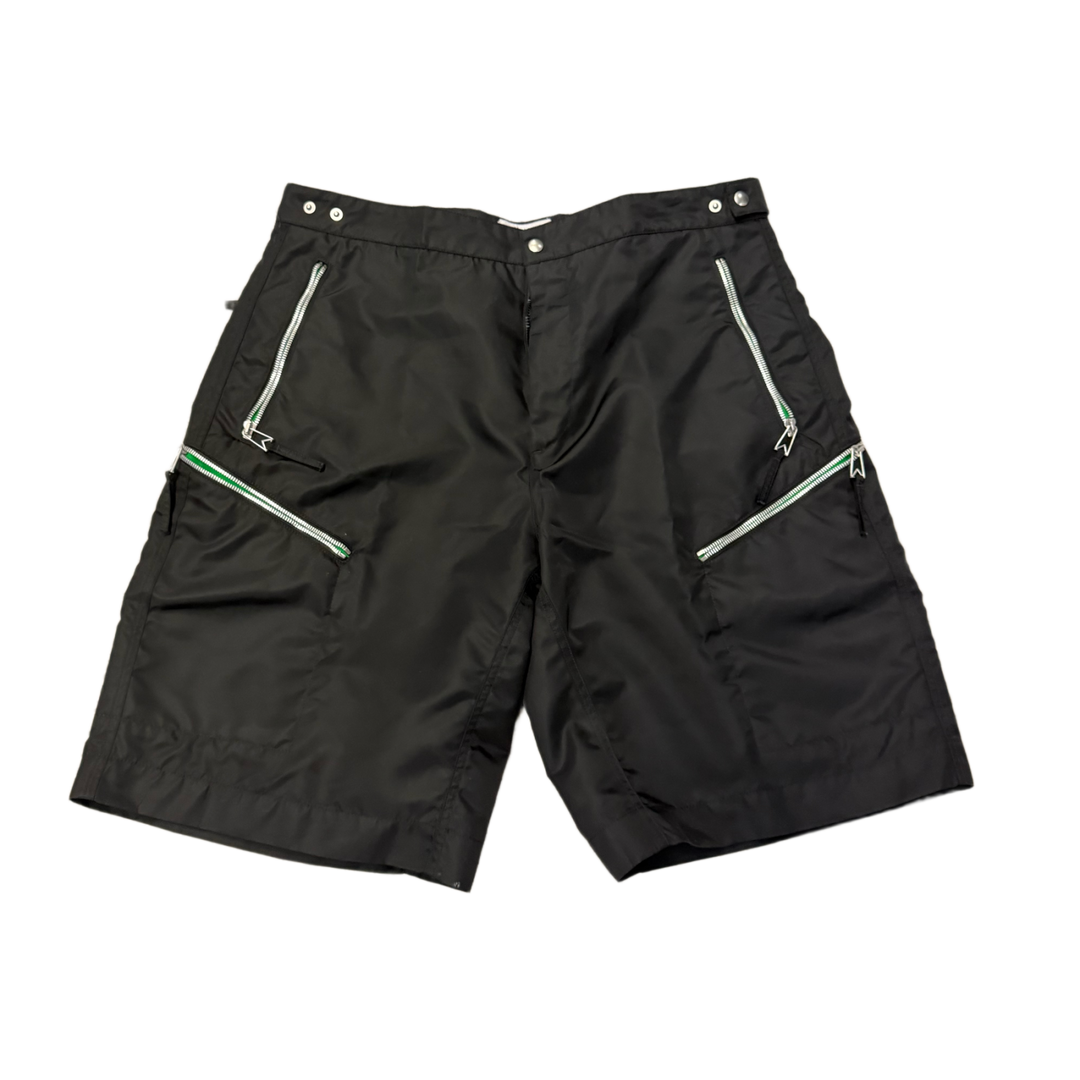 Bottega Veneta 'Black' Nylon Zipper Shorts