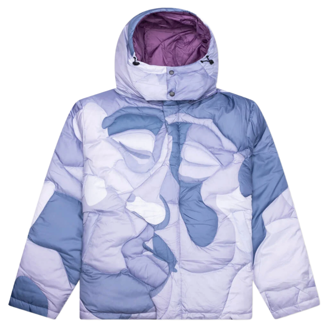 KidSuper Studios 'Purple Kissing Faces Nylon' Puffer Jacket