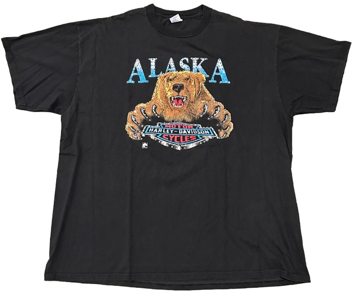 Harley Davidson 'Grizzly and Polar Bear' Rhinestone Vintage Tee