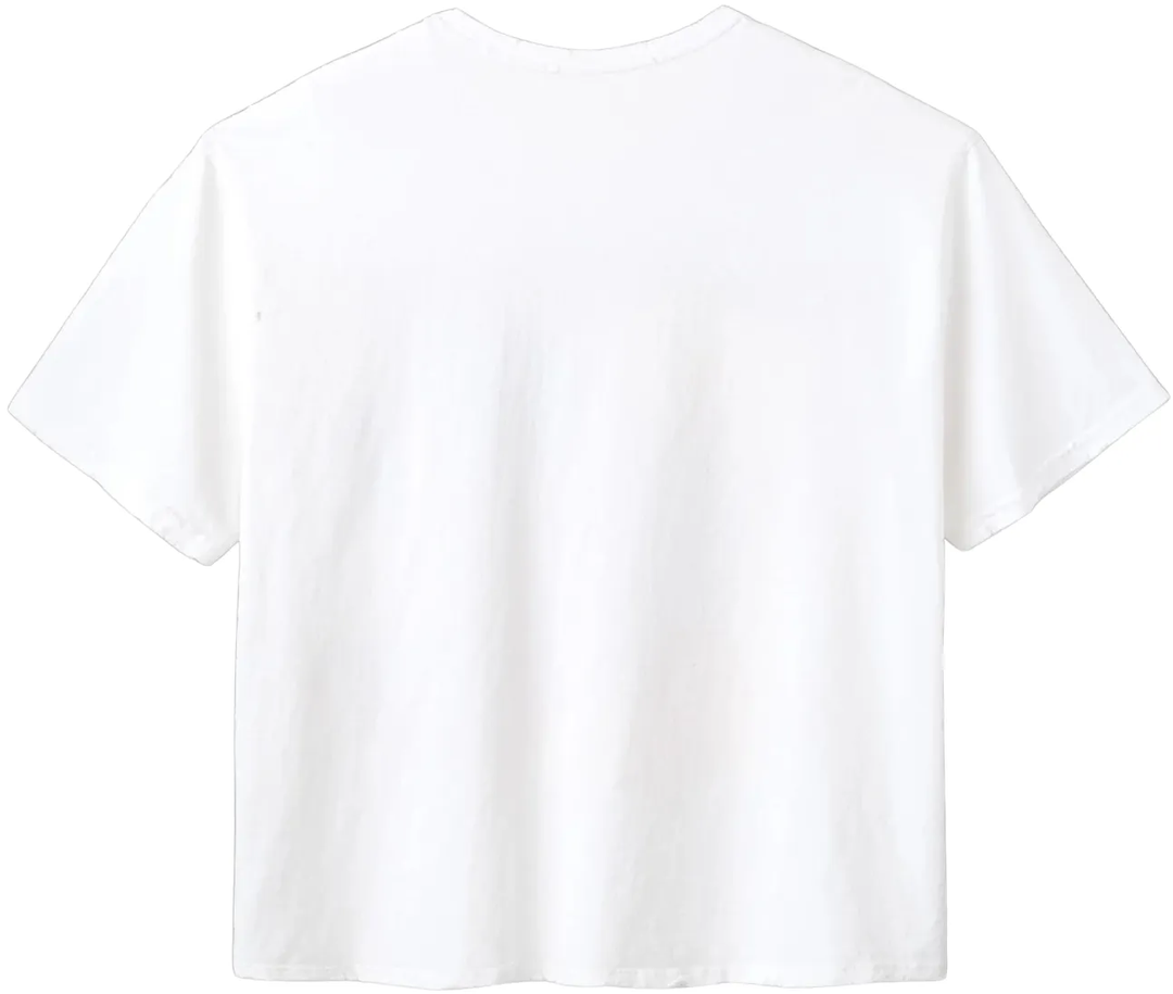 Gold+Vintage Gallery Raspberry Hills 'Distressed Blank' White Tee