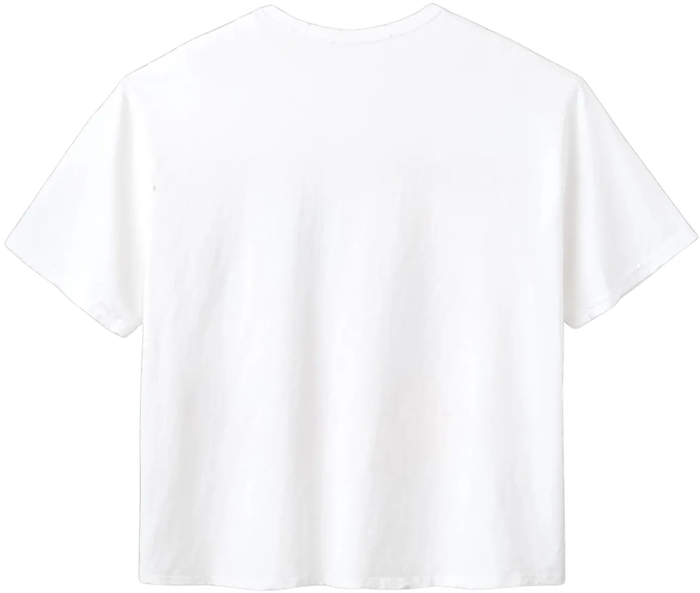 Gold+Vintage Gallery Raspberry Hills 'Distressed Blank' White Tee