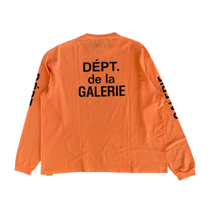 Gallery Dept 'Orange' French Logo Longsleeve Tee