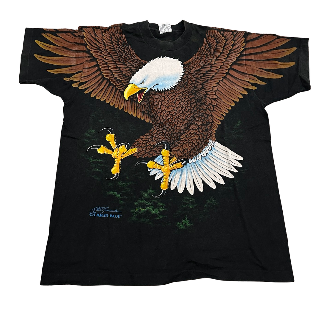 Big Eagle 'Black' Vintage Tee