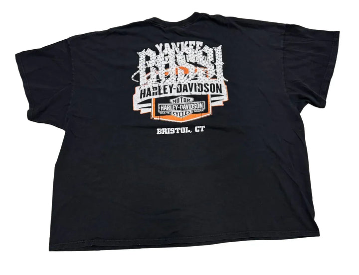 Bossi 'Bristol, CT' Harley Davidson Vintage Rhinestone Tee
