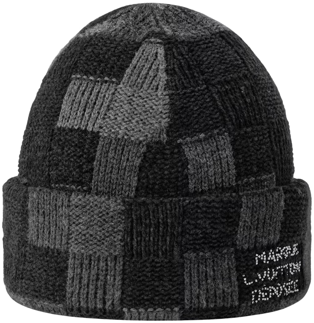 Louis Vuitton Crush Damoflage Black Beanie