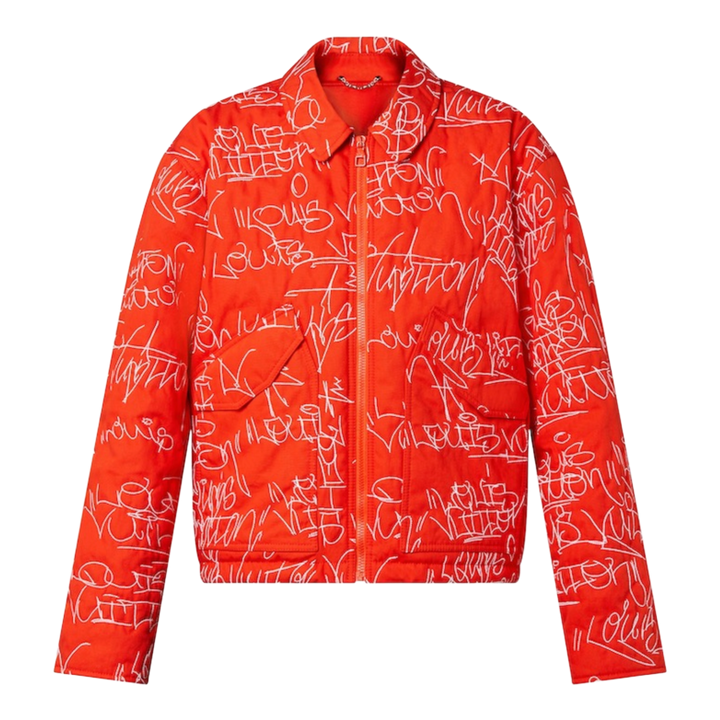 Louis Vuitton 'Orange Embroidered' Denim Jacket
