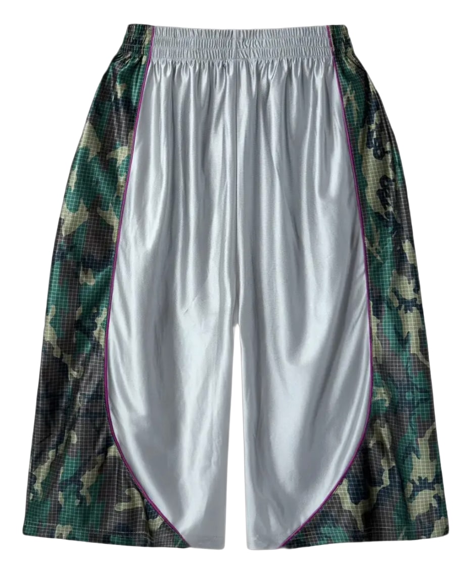 Gold+Vintage Raspberry Hills 'Silver Camo' B-Ball Shorts