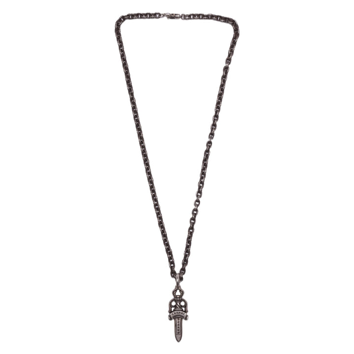 Chrome Hearts 'Paper Chain Dagger Pendant' Necklace