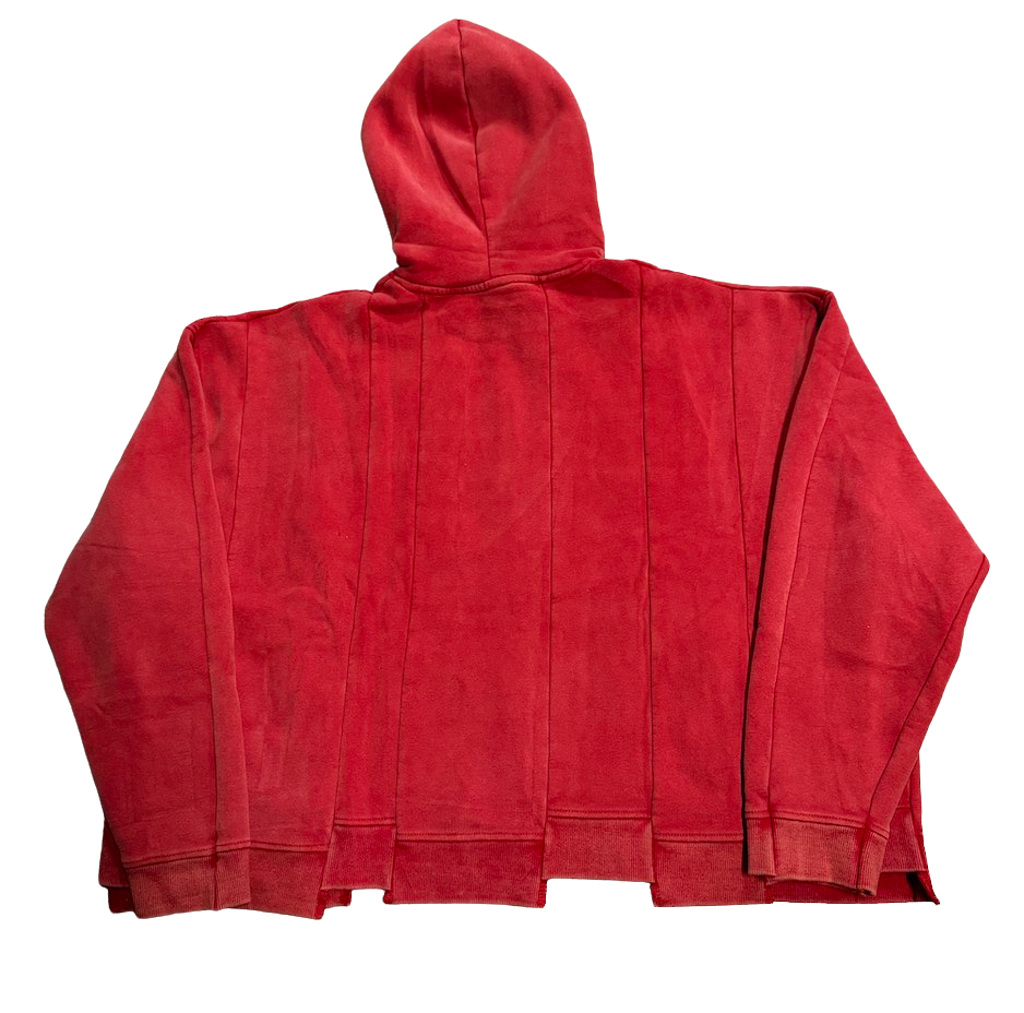 Gold+Vintage Gallery Raspberry Hills 'Spliced' Red Hoodie