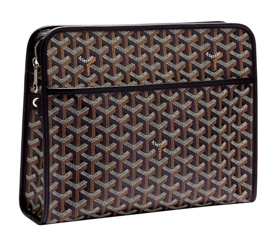 Goyard Jouvence Toiletry Pouch Goyardine GM Black