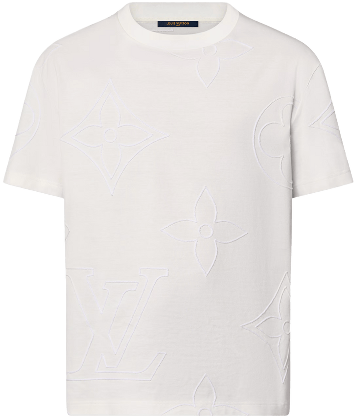 Louis Vuitton 'White' Macro Monogram Tee