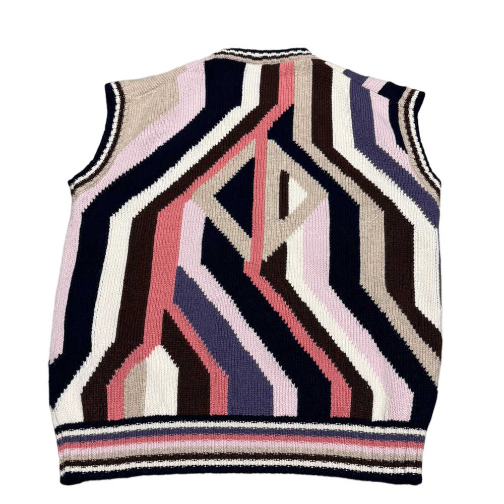Christian Dior 'CD Diamon' Intarsia Sweater Vest