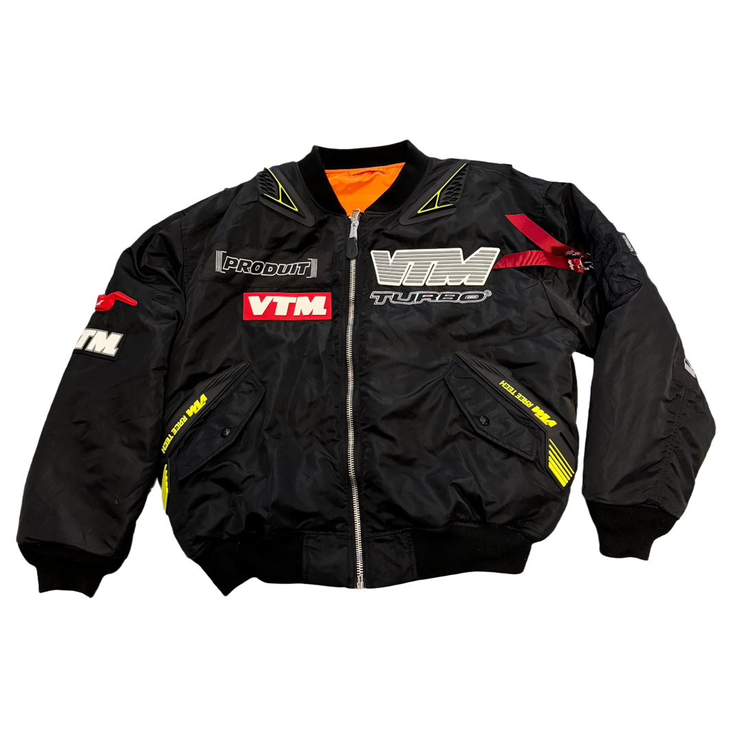 Vetements 'Alpha Industries' Black Bomber Puffer Jacket
