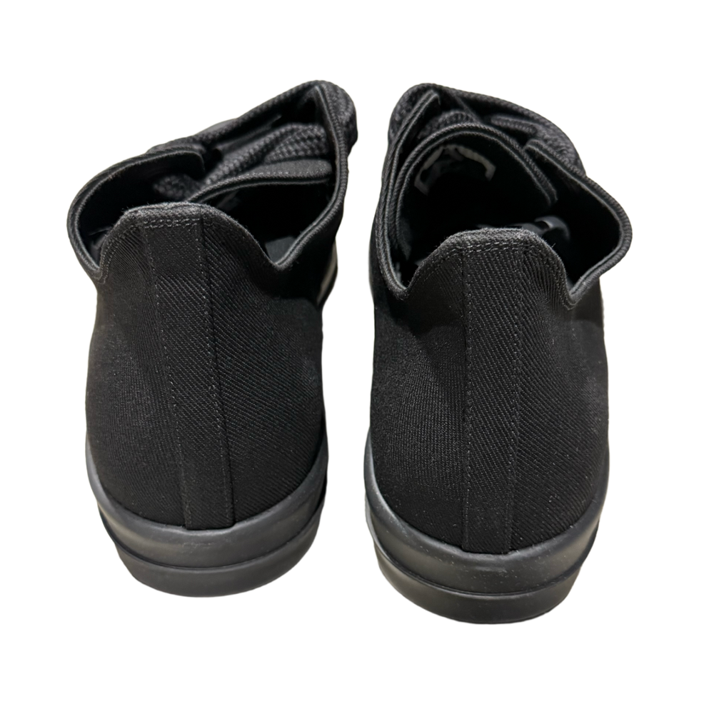 Rick Owens DRKSHDW 'All Black' Canvas Jumbo Lace Low Sneakers
