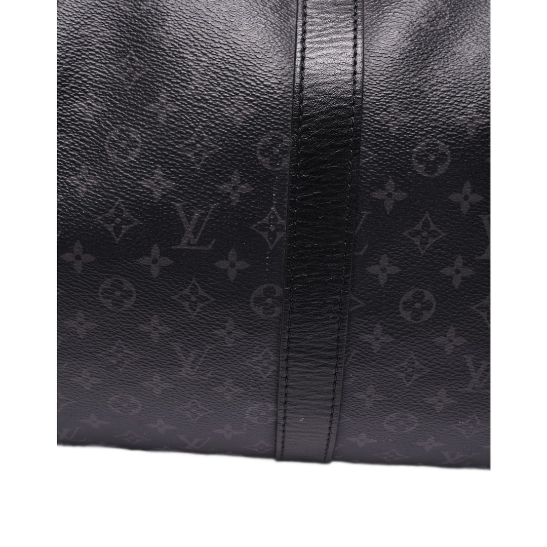 Louis Vuitton 'Black and Olive' Monogram 55 Duffle Bag