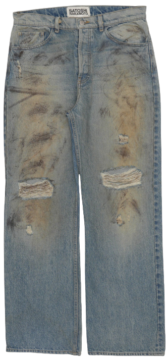 Satoshi Nakamoto 'Rutted Denim' Jeans