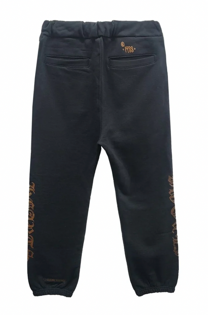 Chrome Hearts 'Brown Glitter' 1988 Black Sweatpants