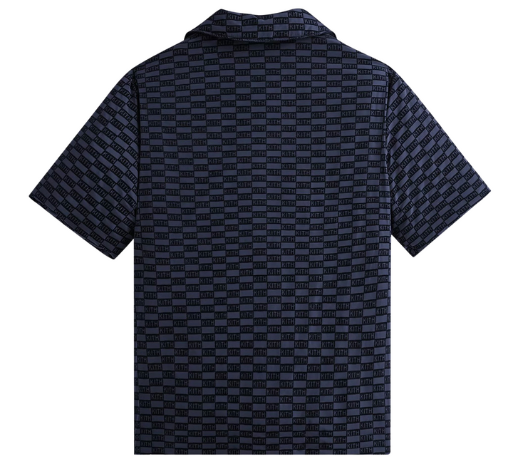 Kith 'Puffed' Navy Monogram Devon Shirt