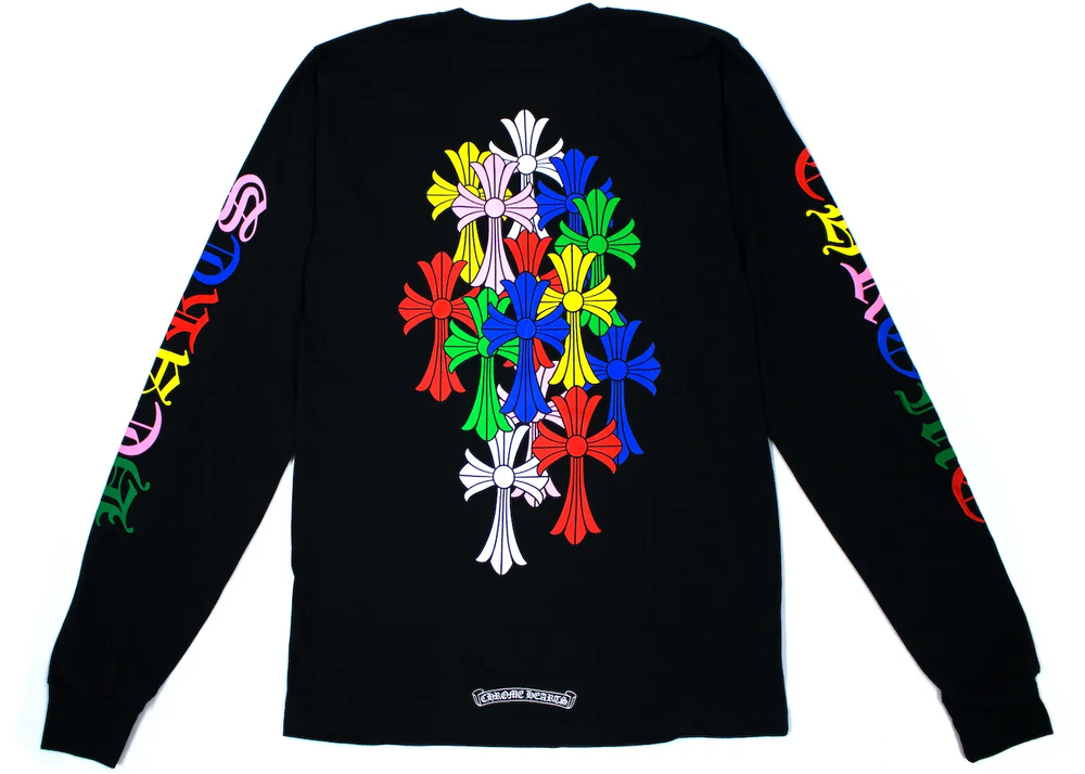 Chrome Hearts 'Multicolor Cemetery' Black Longsleeve Tee