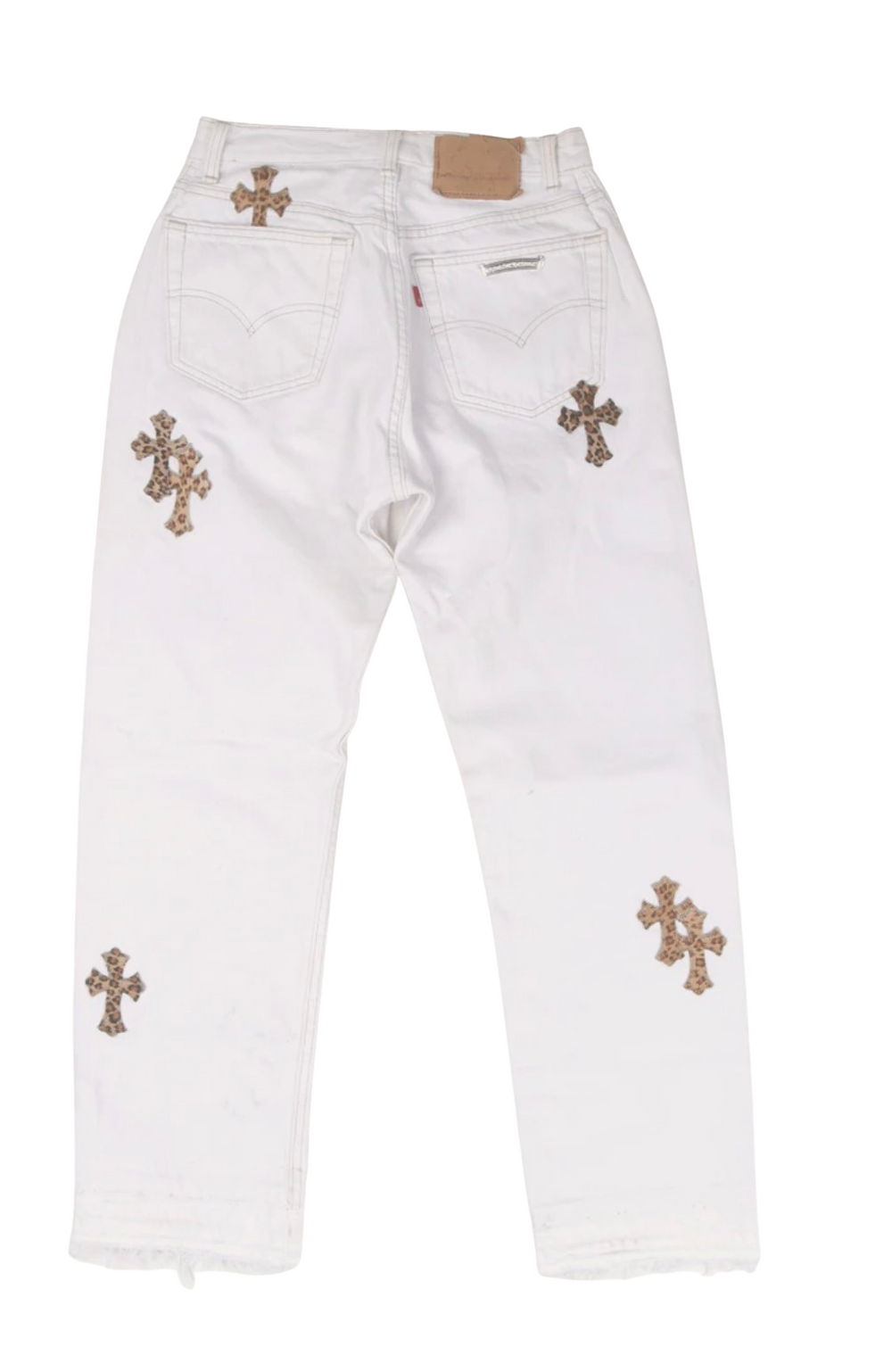 Chrome Hearts 'Leopard Cross Patch' Jeans